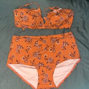 NWOT Madewell x Warm Bikini in Honolulu Hibiscus